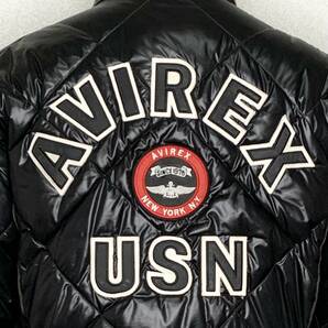 良品①AVIREX【L】USNキルティングJKT◇トップガン☆アヴィレックス gpz TOPGUN アビレックス　ハーレー