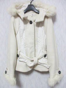  paul (pole) kaPAULE KA quilting switch wool jacket ivory beige 36.4852