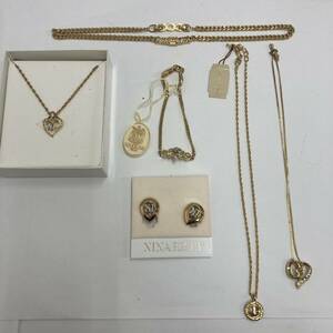 【お買い得】☆アクセサリー 6点まとめ☆ブランド／Dior／GIVENCHY／NINA RICCI／ディオール／ジバンシー／ニナリッチ／メッキ／DB0