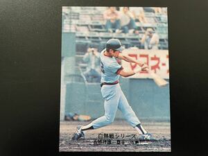  beautiful goods Calbee Professional Baseball card 1975 year No.511... male 
