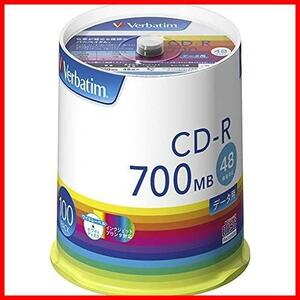 ★スタイル:1.単品★ 1回記録用 CD-R Japan) 700MB 100枚 ホワイトプリンタブル バーベイタムジャパン(Verbatim 48倍速 SR80FP100V1E