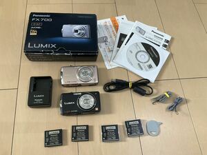 中古　Panasonic パナソニック LUMIX DMC-FX700 コンパクトデジタルカメラ　2台セット