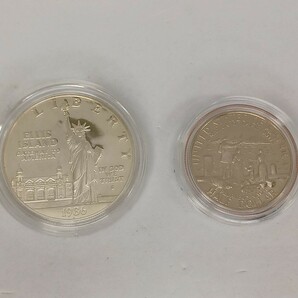 ★★UNITED STATES LIBERTY COINS 1986 自由の女神 記念コイン アメリカ リバティ 銀貨 ★★の画像3