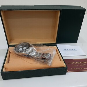 [ unused storage goods ]BROOKIANA Brookiana BA1623-BBK men's wristwatch quartz Chrono 