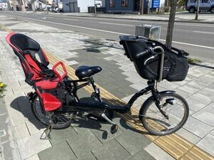 札幌近郊南幌町発 電動自転車　3人乗りPanasonic製 電動 アシスト 自転車 3段ギア