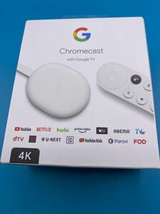 Chromecast with Google TV 4K　ホワイト　グーグル　クロームキャスト