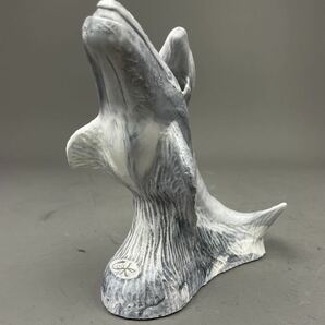 福) Cook Collectables Fine Art Sculptures U.S.A マッコウクジラ 置物 オブジェ 陶器 インテリア アート 鯨の画像4