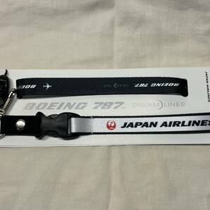 ■新品未使用■JAL BOEING787 Neck Strap■ジャル ボーイング787ネックストラップ■携帯ストラップ■日本航空 全日空ANAの画像3