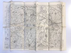 【古地図】佐倉　二万五千分之一地形図 佐倉近傍13号（共20面）　大正10年測図 昭和4年修正　日本陸軍参謀本部発行