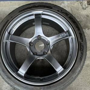 YOKOHAMA ADVAN TC-4 18インチ PCD120 5H 9J 53 ファルケン AZENIS FK510 245/40R18 2021年44週製造 ENKEI RAYS workの画像3