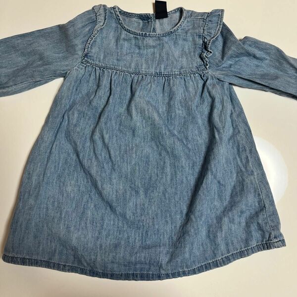 gap デニムワンピース　長袖　女の子　18-24month 春服