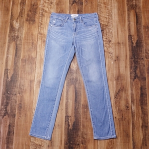 29インチ ストレッチジーンズ サムシング レディース SOMETHING COOL DENIM 古着 デニム パンツ SS38 ブルー MO4