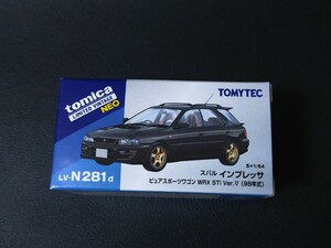 LV-N281d スバル インプレッサ ピュアスポーツワゴン WRX STi Ver.V （黒） 98年式 （1/64スケール ダイキャスト トミカリミテッドヴィンテージNEO 329039）