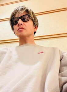 supreme small box crewneck キムタク　木村拓哉　グレー