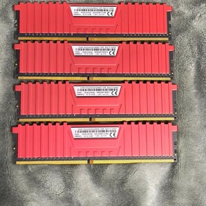 CORSAIR DDR4 デスクトップPC用 メモリモジュール VENGEANCE LPX Series レッド 8GB×4枚セット CMK16GX4M2A2666C16R 2666MHzの画像3