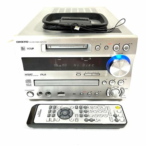 【リモコン付属】ONKYO オンキョー ミニコンポ FR-N7XX CD/MD/TUNER/USB/AMP