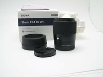 ★ハローカメラ★0122 ソニ-SONY E MOUNT用　SIGMA　30ｍｍ：F1.4　DC DN 箱 【美品】 1円スタート 即決有り_画像3