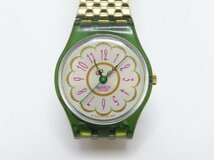 ★ハローカメラ★ 0234 スウォッチ swatch レディース クォーツ 腕時計 ジャンク扱い 要修理 AG 1994 生活防水 1円スタート_画像2