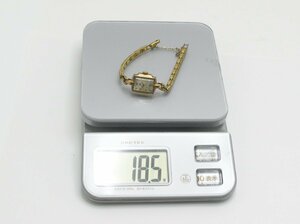 ★ハローカメラ★ 0227 CITIZEN シチズン レディース 手巻き 14k 40microns GOLD FIILED 腕時計 動作品 1円スタート