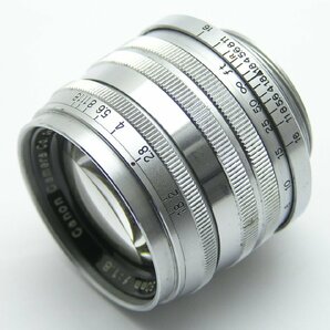 ★ハローカメラ★0348 CANON LENS Lマウント ( 50mm F1.8 ) 難有動作品 現状 1円スタート 即決有りの画像1