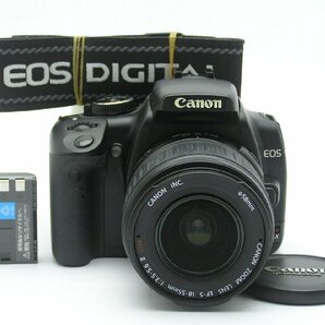 ★ハローカメラ★0482 Canon EOS Kiss Digital X ( EF-S 18-55mm F3.5-5.6 II USM ) 1010万画素 本体とバッテリーのみ 動作品 1円スタートの画像1