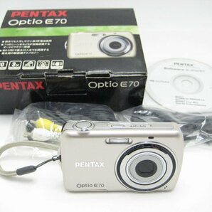 ★ハローカメラ★0289 PENTAX Optio E70 1000万画素 (撮影OK) SDカード/単三2本使用 動作品 現状 1円スタート 即決有りの画像1