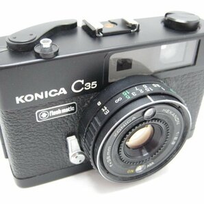 ★ハローカメラ★0327 コニカ KONICA C35 38mm f2.8 ブラック 【:要清掃】動作品ジャンク 現状 1円スタート 即決有りの画像2