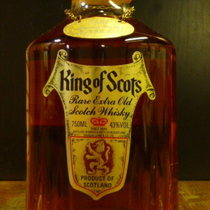 「King of Scots」キングオブスコッツ 台湾・84年輸入 14年熟成 750ML 43%vol RARE EXTRA OLD 金属プレート  K・of・Scots台-0404-Bの画像4