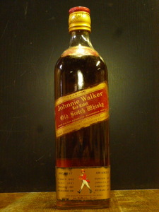 特級 ジョニーウォーカー赤ラベル 1980年代前半 Johnnie Walker Red Label 750ml 43度コールドベック正規 横長肩ラベル 特・JWR-0404-R