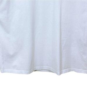美品★L★PRADA プラダ ワンポイント 半袖Tシャツ カットソー コットン ホワイトの画像5
