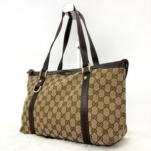 美品★Gucci グッチ オールド GC GGキャンバス×レザー アビー ハンドバッグ