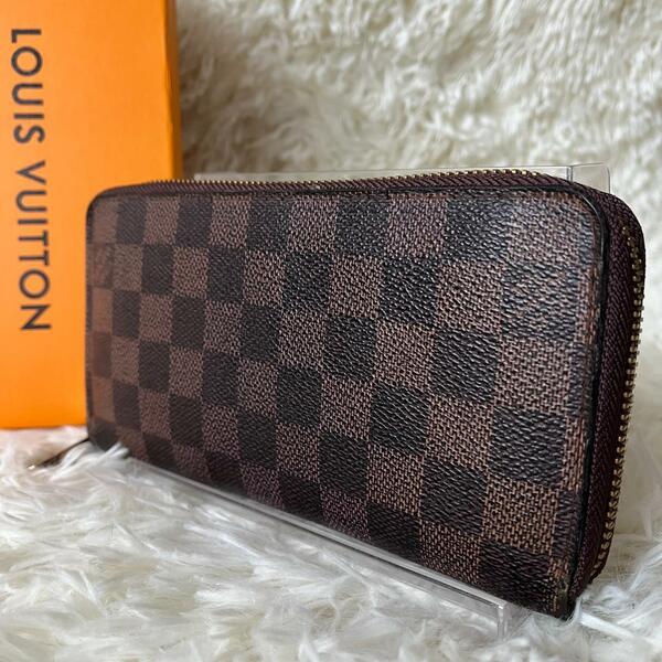 ⑧美品★Louis Vuitton ルイヴィトン ダミエ ジッピーウォレット