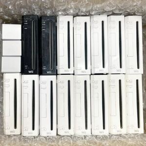 15台ニンテンドー ウィー RVL-001 Game console body 本体 NINTENDO Wii 白色 シロ 13台 / 黒色 クロ 2台 任天堂 大量 まとめて セット