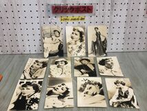 3-◇絵葉書 プロマイド クローデット・コルベール Claudette Colbert ポストカード POSTCARD シミ汚れ有_画像1