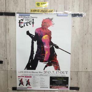 3-◇ポスター Acid Black Cherry 5th Anniversary Live Erect ABC yasu 515mm×728mm B2サイズ シミ汚れ・傷有