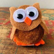 【USA vintage】owl brown_画像1