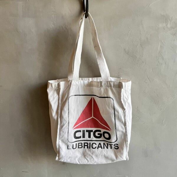 【USA vintage】CITGO トートバッグ　シットゴー　インダストリアル　アメリカ　ビンテージ