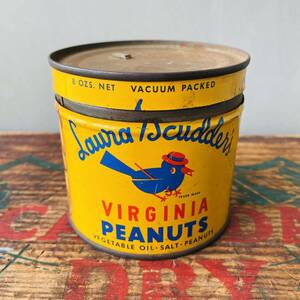 【USA vintage】CANCO tin can ピーナッツ ビンテージ 缶