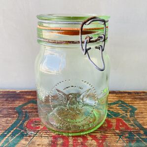【1965 vintage】CROWNFORD glass jar ガラスジャー イタリア製