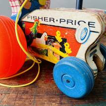 【1961 USA vintage】FISHER・PRICE tractor pull toy フィッシャープライス プルトイ_画像5
