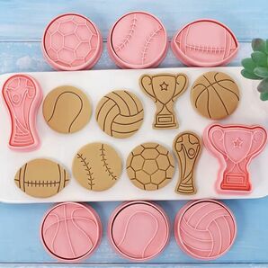 クッキー型　ボール　スポーツ　簡単　お子様と　お菓子作り　プレゼント【8個セット】