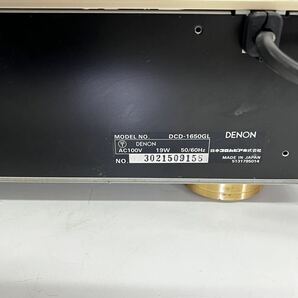 AK7974●DENON CDプレーヤー DCD-1650GL 通電のみ確認済 ジャンク品の画像7