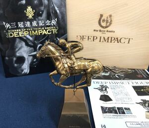  deep impact 5. achievement memory figure limited goods bronze made .. memory 300 body limitation 023/300.. autograph tree box horse racing money genuine person 