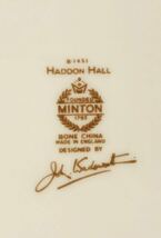 MINTON ミントン HADDON HALL ハドンホール 7点セット カップ＆ソーサー 6客 大皿 27×24㎝ 陶器 洋食器 グリーン 未使用品 自宅保管品_画像4