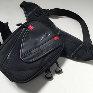 ○クシタニ KUSHITANI K-3602 LEG BAG レッグバッグ LEGBAG バイクアクセサリー ボディ ブラック 鞄 ファッション 中古品(NF240427)247-12