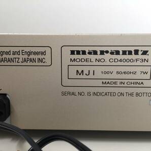 ○【通電・動作確認済】マランツ marantz CDプレーヤー CD4000/F3N オーディオ機器 中古品(NF240428)303-475の画像6