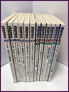 ▼【音楽之友社　SUTEREO　ステレオ　まとめ12冊　97‘4　97‘8～98‘6　中古】（NF240425）303-456-20