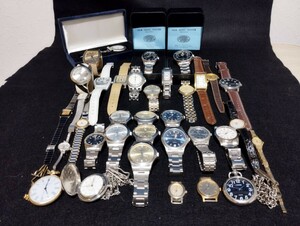 １円スタート【動作不動】腕時計大量　SEIKO/セイコー　海外ブランド品　ジャンク品　部品取り　メンズ　レディース　