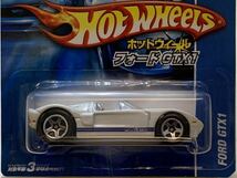 【日本語ショートカード / 新品：未開封】HOT WHEELS ホットウィール フォード GTX-1 [ホワイト]_画像3