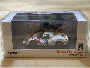 【新品：未開封】エブロ 1/43 ポルシェ 910 No.28 1968年 日本グランプリ 総合2位 [生沢 徹 コレクション：44791]